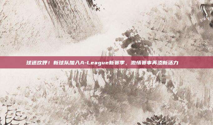 球迷欢呼！新球队加入A-League新赛季，激情赛事再添新活力🎉  第1张