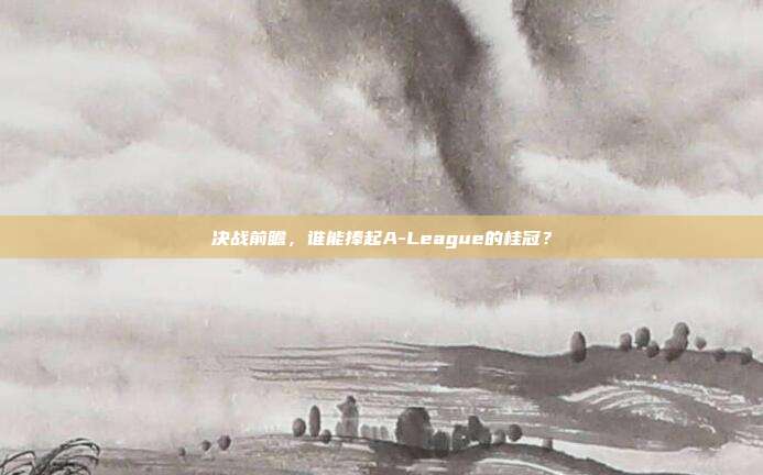 决战前瞻，谁能捧起A-League的桂冠？  第1张