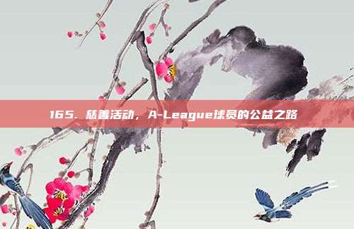 165. 慈善活动，A-League球员的公益之路❤️  第1张